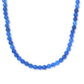Blue Jade (D) 130.00 ctw Necklace in Stainless Steel 20 Inches - Sticky add to cart bar