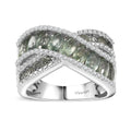 Doorbuster Yellow Sapphire, White Zircon Ring in Rhodium Over Sterling Silver (Size 7.0) 4.35 ctw - Sticky add to cart bar