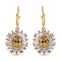 Brazilian Heliodor and Multi Beryl Family 7.15 ctw Sunlit Blossom Earrings in 18K Vermeil Yellow Gold Over Sterling Silver - Sticky add to cart bar