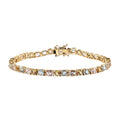 Multi Gemstone Bracelet in 18K Vermeil YG Over Sterling Silver (8.00 In) 12.20 ctw - Sticky add to cart bar