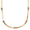 Betroka Blue Apatite 1.80 ctw Necklace in 18K Vermeil Yellow Gold Over Sterling Silver 18 Inches - Sticky add to cart bar