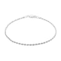 Sterling Silver 1.5mm Rope Bracelet (7.00 In) 2 Grams - Sticky add to cart bar