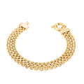 Silken Weave Chain Bracelet in 14K Yellow Gold Over Sterling Silver 10.90 Grams (7.50 In) - Sticky add to cart bar