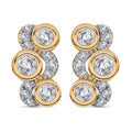 Moissanite 1.00 ctw Earrings in 18K Vermeil Yellow Gold Over Sterling Silver - Sticky add to cart bar
