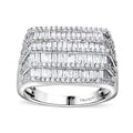 Diamond Men's Ring in Platinum Over Sterling Silver (Size 10.0) (Del. in 8-10 Days) 2.00 ctw - Sticky add to cart bar