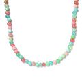Multi Opal 71.60 ctw Beaded Necklace in Stainless Steel 20 Inches - Sticky add to cart bar