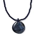 Sodalite and Lapis Lazuli 185.75 ctw Beaded Necklace in Stainless Steel 20 Inches - Sticky add to cart bar