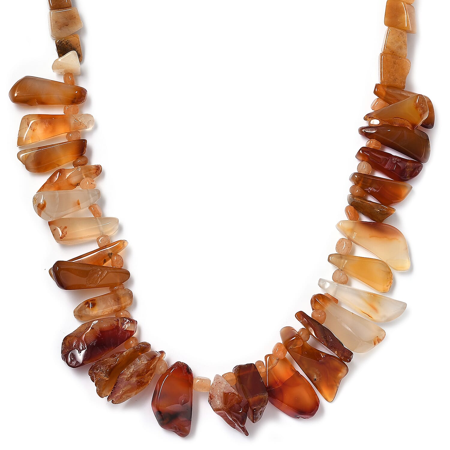 Agate 233.00 ctw Necklace in Platinum Bond 20 Inches