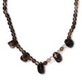 Brazilian Smoky Quartz 130.00 ctw Necklace in Platinum Bond 20 Inches - Sticky add to cart bar
