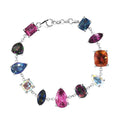 D'Joy Multi Mystic Topaz 35.75 ctw Bracelet in Rhodium Over Sterling Silver (7.25 In) - Sticky add to cart bar