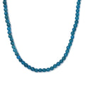 Malgache Neon Apatite Beaded 135.00 ctw Necklace 20 Inches in Rhodium Over Sterling Silver - Sticky add to cart bar