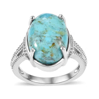 Constituted Turquoise Ring in Copper (Size 10.0) 4.80 ctw