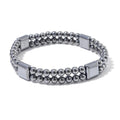 Terahertz 100.00 ctw Men's Cushion Block Stretch Bracelet (8-8.5In) - Sticky add to cart bar