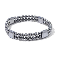 Terahertz 100.00 ctw Men's Cushion Block Stretch Bracelet (8-8.5In)