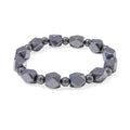 Terahertz Trapezoid Faceted Beaded Stretch Bracelet 150.00 ctw - Sticky add to cart bar