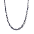 Terahertz 210.00 ctw Beaded Necklace in rhodium Sterling Silver 20 Inches - Sticky add to cart bar