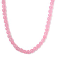 Pink Agate (D) 242.25 ctw Beaded Necklace in Platinum Bond 20 Inches - Sticky add to cart bar