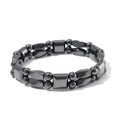 Hematite Stretch Section Bracelet 190.00 ctw - Sticky add to cart bar