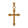 24K Yellow Gold Cross Pendant 0.50 Grams - Sticky add to cart bar