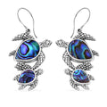 Bali Legacy Abalone Shell Turtle Earrings in Sterling Silver - Sticky add to cart bar