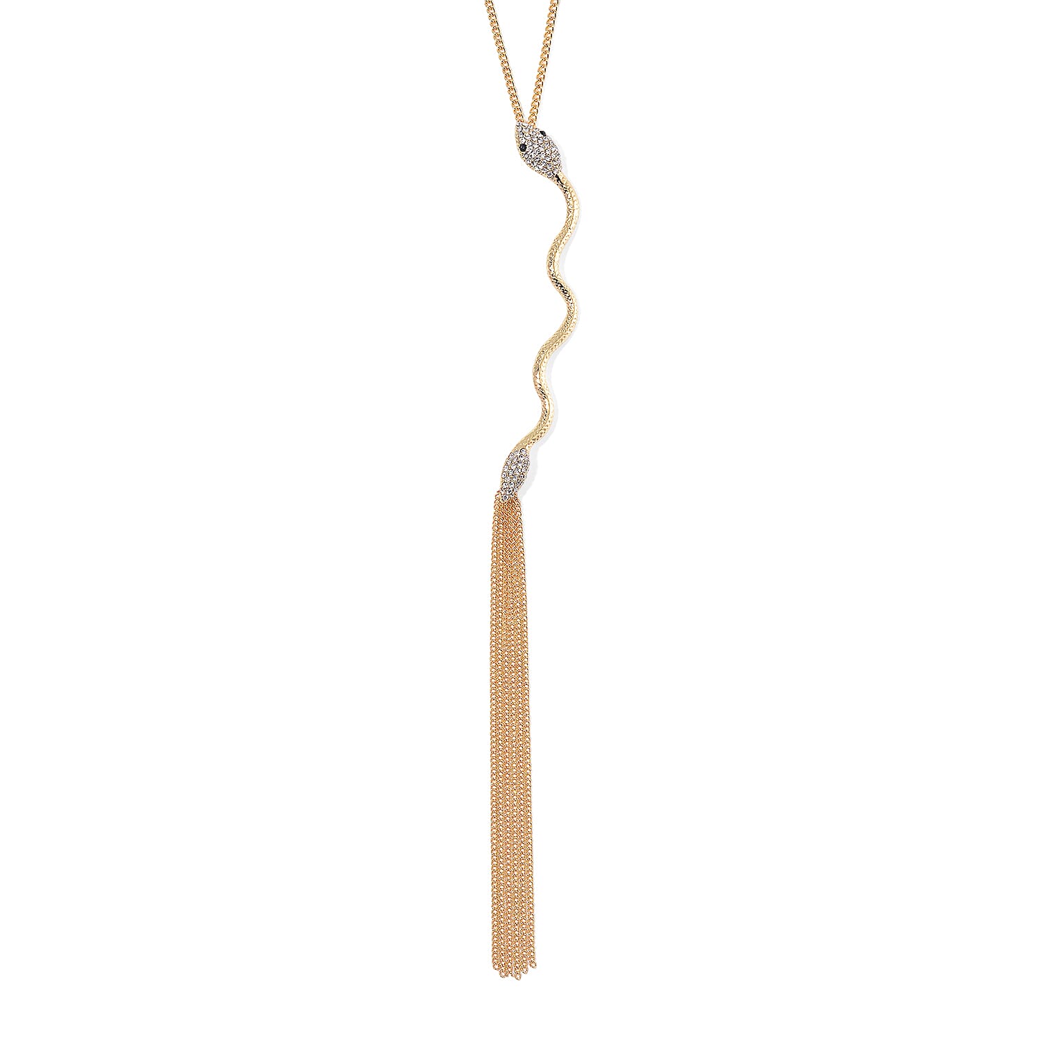 White Swarovski Crystal  Necklace (Size - 20) 0.01 ctw (1)