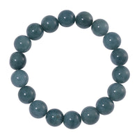 Natural Olmec Jadeite 11-13mm 270.00 ctw Beaded Stretch Bracelet