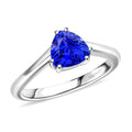 Certified & Appraised Rhapsody AAAA Tanzanite 1.25 ctw Solitaire Ring in 950 Platinum 5.15 Grams - Sticky add to cart bar