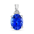 Certified & Appraised Rhapsody AAAA Tanzanite and E-F VS Diamond 2.65 ctw Pendant in 950 Platinum - Sticky add to cart bar
