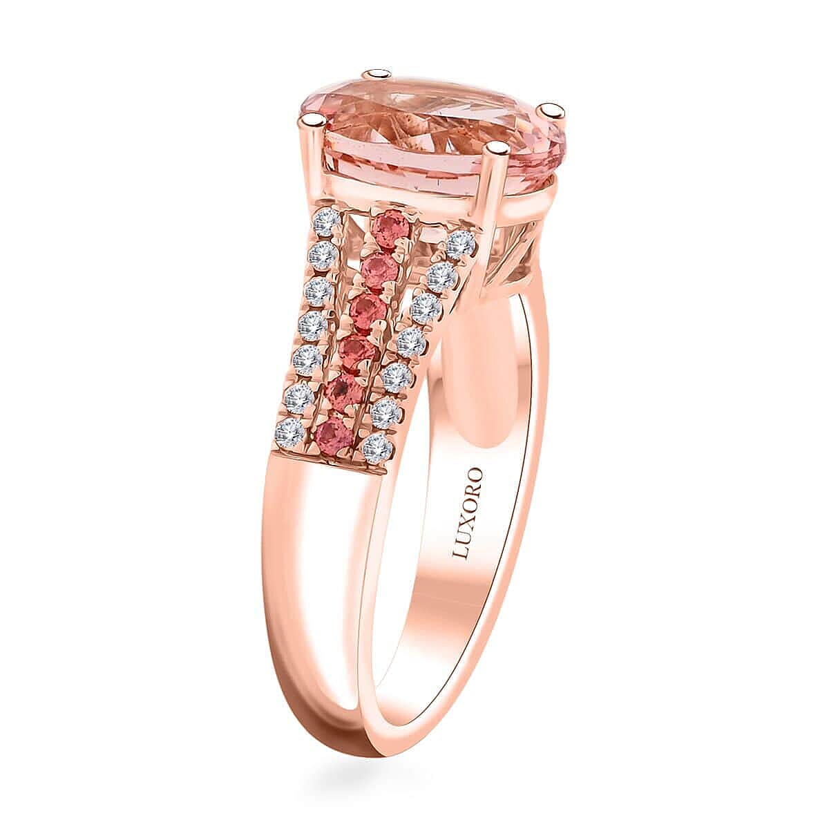Certified & Appraised Luxoro AAA Pink Morganite, Padparadscha