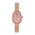 Austrian Crystal Japanese Movement Watch in ION Plated RG Stainless Steel - Sticky add to cart bar