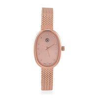 Austrian Crystal Japanese Movement Watch in ION Plated RG Stainless Steel