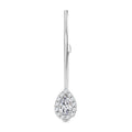 Simulated Diamond Teardrop Brooch in Sterling Silver - Sticky add to cart bar