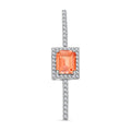 Simulated Yellow Sapphire and Simulated Diamond 7.30 ctw Brooch in Silvertone - Sticky add to cart bar