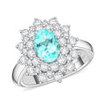 Chairman’s Vault Certified & Appraised Rhapsody AAAA Paraiba Tourmaline and E-F VS Diamond 2.50 ctw Ring in 950 Platinum (Size 7.0) 11.60 Grams - Sticky add to cart bar