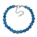 Malgache Neon Apatite Bracelet in Rhodium Over Sterling Silver (7.50-8.5In) 65.00 ctw - Sticky add to cart bar