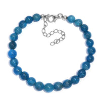 Malgache Neon Apatite Bracelet in Rhodium Over Sterling Silver (7.50-8.5In) 65.00 ctw