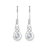 Simulated Diamond 1.00 ctw Earrings in Sterling Silver
