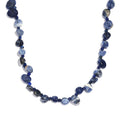 Sodalite and Lapis Lazuli 152.00 ctw Necklace 20 Inches in Platinum Bond - Sticky add to cart bar