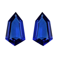 Certified & Appraised AAAA Tanzanite Set of 2 (Fancy 17.6X10.1 mm) 10.40 ctw