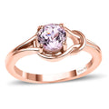 Premium Martha Rocha Kunzite Ring in 18K Vermeil RG Over Sterling Silver (Size 10.0) 1.15 ctw - Sticky add to cart bar