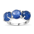 Kashmir Kyanite 7.50 ctw Ring in Platinum Over Sterling Silver (Size 10.0) - Sticky add to cart bar