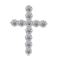 NY Closeout Luxuriant Lab Grown Diamond 3.00 ctw Cross Pendant in 14K White Gold - Sticky add to cart bar