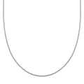 Box Chain Necklace in Rhodium Over Sterling Silver 7.8 Grams 24 Inches - Sticky add to cart bar