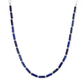 African Amethyst 62.50 ctw Barrel Shape Paper Clip Chain Necklace in Stainless Steel 20-22 Inches - Sticky add to cart bar