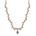 D'Joy Mahenge Spinel and Multi Gemstone 2.35 ctw Bubbles Necklace in 18K Vermeil Rose Gold Over Sterling Silver 18 Inches - Sticky add to cart bar
