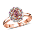 Mahenge Spinel, Multi Gemstone Ring in 18K Vermeil RG Over Sterling Silver (Size 7.0) 0.75 ctw - Sticky add to cart bar