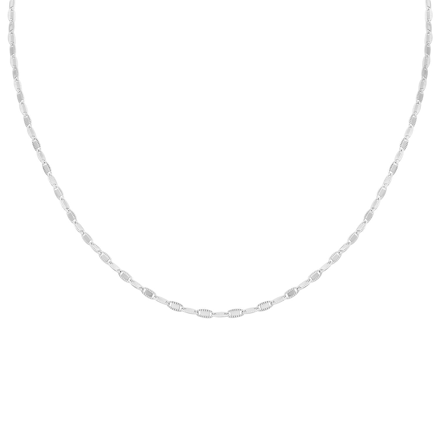 Chain Necklace in Sterling Silver 24 Inches 5.8 Grams