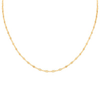 Chain Necklace in 14K Yellow Gold Over Sterling Silver 24 Inches 5.8 Grams