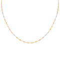 Mariner Chain Necklace in 14K Yellow Rose Gold Over and Sterling Silver 5.8 Grams 24 Inches - Sticky add to cart bar