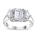 Karis White Topaz Ring in Platinum Bond (Size 10.0) 3.85 ctw - Sticky add to cart bar